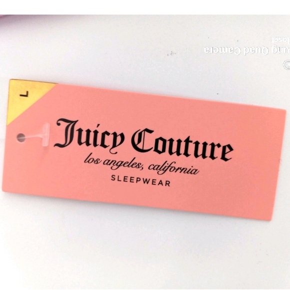 Juicy Couture 2pc Pajama Short & Shirt Lavender Logo Sleepwear Set - Picture 4 of 7